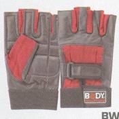 BW-86 SPANDEX/LEATHER FITNESS GLOVES